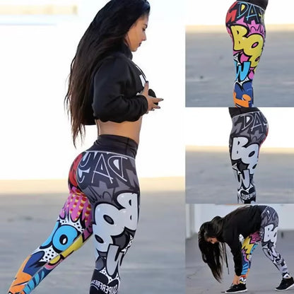 Women Digital Printing Leggings Workout Leggings High Waist Push up Leggins Mujer Fitness Leggings Women'S Pants