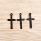 20pcs 13*27mm Alloy Black Color Cross Charms for Jewelry Making Pendants Necklaces Drop Earrings DIY Handmade Bracelet Accessory