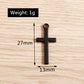 20pcs 13*27mm Alloy Black Color Cross Charms for Jewelry Making Pendants Necklaces Drop Earrings DIY Handmade Bracelet Accessory