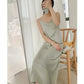 Elegant Summer Satin Maxi Dress