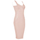 Elegant Bodycon Knee-Length Dress in Pink