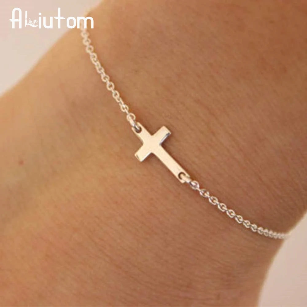 ALIUTOM 2020 charm cross cross chain bracelet fashion jewelry pulseras mujer women's bracelet