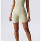 High Elastic Seamless Vest Women's Summer Jumpsuit with Chest Pad