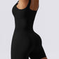 High Elastic Seamless Vest Women's Summer Jumpsuit with Chest Pad