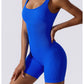 High Elastic Seamless Vest Women's Summer Jumpsuit with Chest Pad