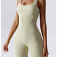 High Elastic Seamless Vest Women's Summer Jumpsuit with Chest Pad