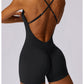 Quick-Drying Nude Feel Hip Lifting Women's Summer Running Sling One-Piece