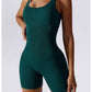 High Elastic Seamless Vest Women's Summer Jumpsuit with Chest Pad