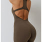 Air Chest Pad Bum Lift Shorts Yoga Bodysuit