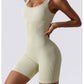 High Elastic Seamless Vest Women's Summer Jumpsuit with Chest Pad