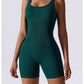 High Elastic Seamless Vest Women's Summer Jumpsuit with Chest Pad