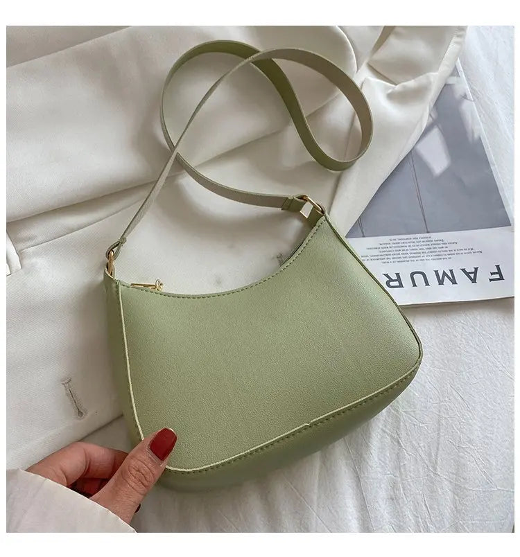 Retro PU Leather Shoulder Bag