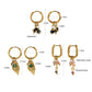 18K Gold-Plated Stainless Steel Hoop Earrings