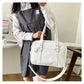 Preppy Style PU Leather Shoulder Bag