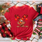 Merry Christmas Girl Red Print T-shirts Women Kawaii Y2K 90S Santa Claus Sweetshirts Female Tops Tee Harajuku Clothing