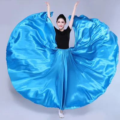 360° Satin Belly Dance Skirt