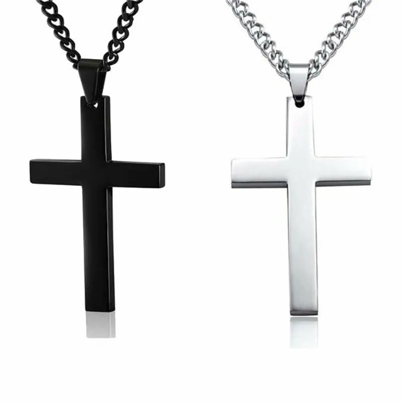 New Religion Christian Simple Necklace for Women Men Virgin Mary Jesus Cross Pendant Chains Fashion Jewelry