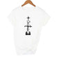 Christian Cross Print T-Shirt