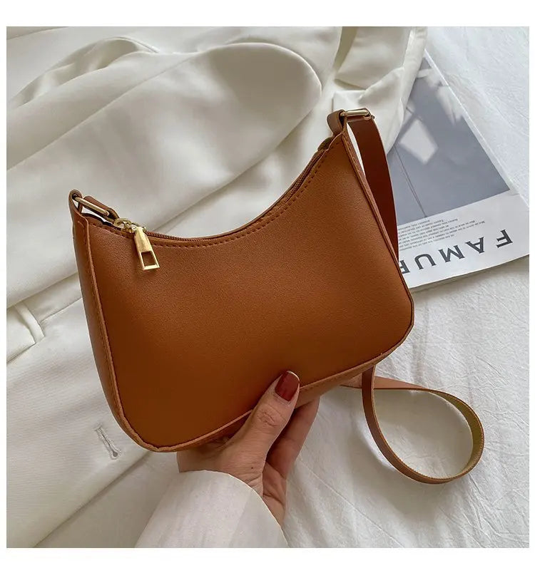 Retro PU Leather Shoulder Bag