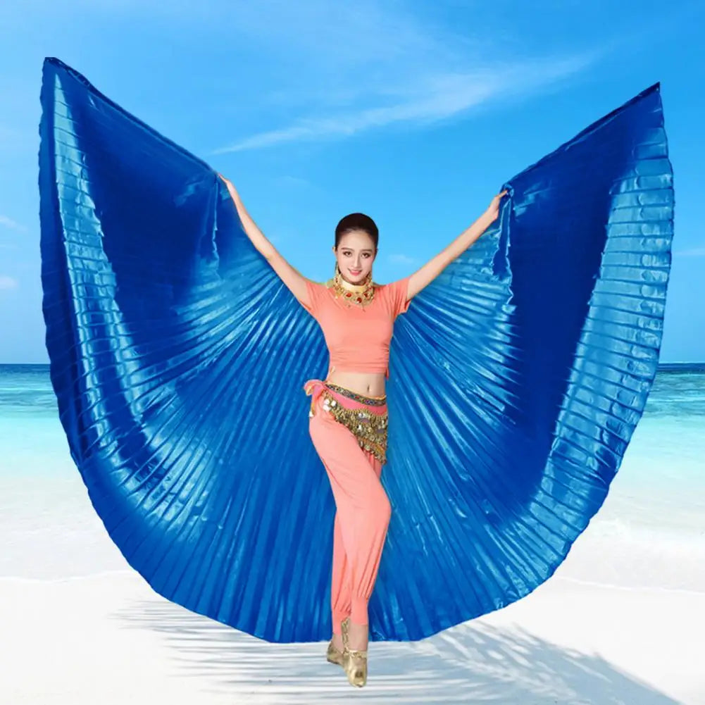 Wing Costume Prop Festival Wing Accessory Eye-catching Belly Dance Wing Set with Telescopic Rod for Parties for Decoration