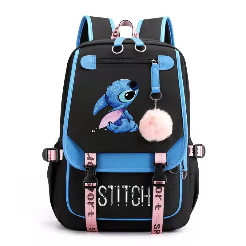 Disney Stitch Backpack with USB Charging