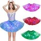 Adults Women Lady Glow Snowflake Light Up Tutu Skirt Birthday Wedding LED Clothes Ballet Dance Christmas Fancy Party Costume