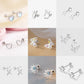 Korean 925 Silver Tragus Piercing Earrings