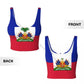 Women Sexy Sports Vest Flag Of Haiti Female Streetwear Sport Lingerie Tee Crop Top