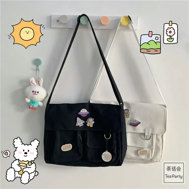 Cute Canvas Shoulder Bag