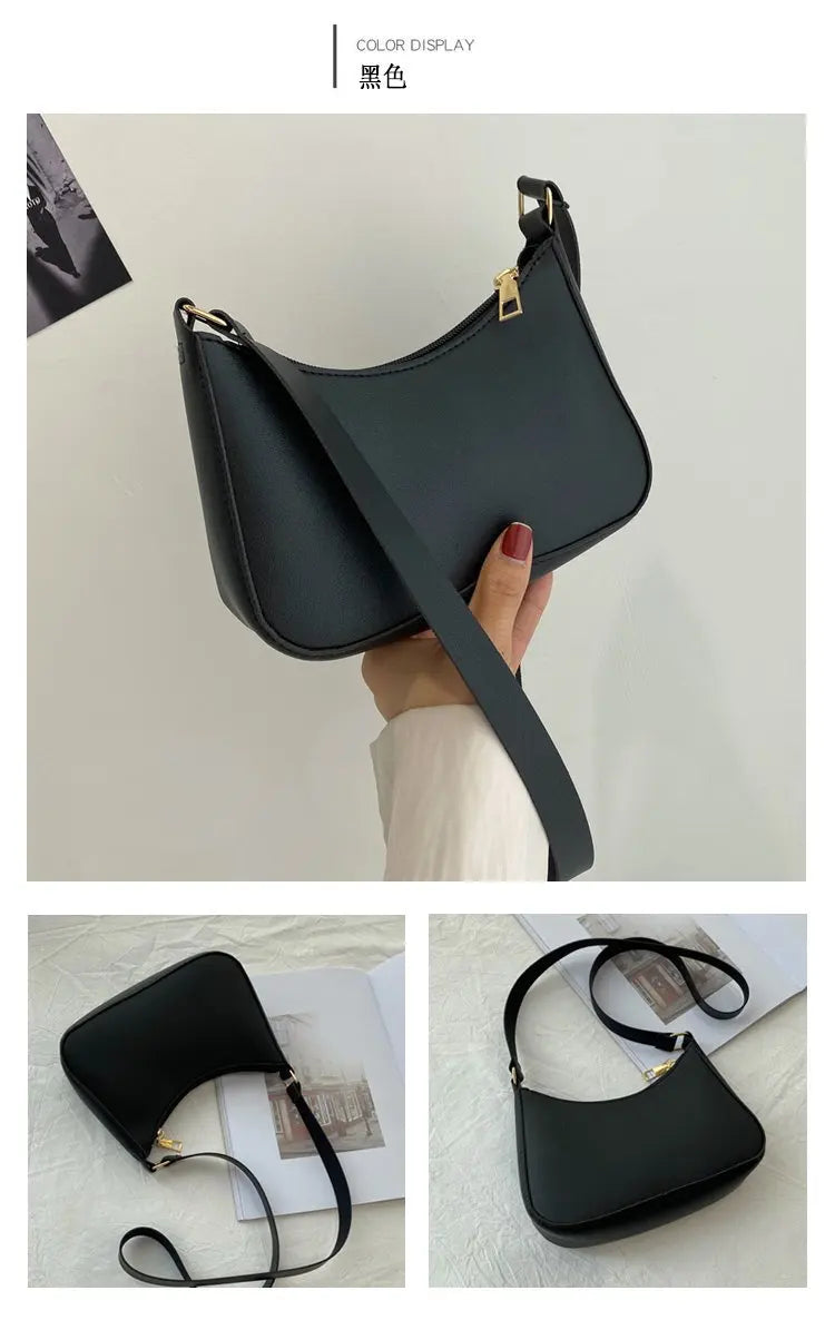 Retro PU Leather Shoulder Bag