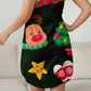 Christmas Print Sleeveless A-Line Mini Dress