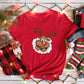 Merry Christmas Girl Red Print T-shirts Women Kawaii Y2K 90S Santa Claus Sweetshirts Female Tops Tee Harajuku Clothing