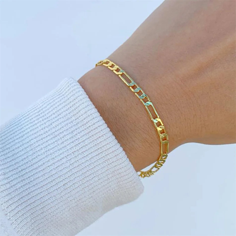 Trendy Stainless Steel Snake Chain Bracelets