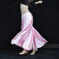 Satin Long Skirt Dance Professional Dancewear Full Skirt Hot 360 Full Circle Satin Long Skirt Swing Dance Decoration