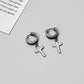 1/6 Pairs Punk Cross Dangle Earrings Women Men Gothic Stainless Steel Cross Ear Stud Earrings Piercing Huggies Pendant Jewelry