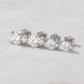 Sparkling Moissanite Stud Earrings