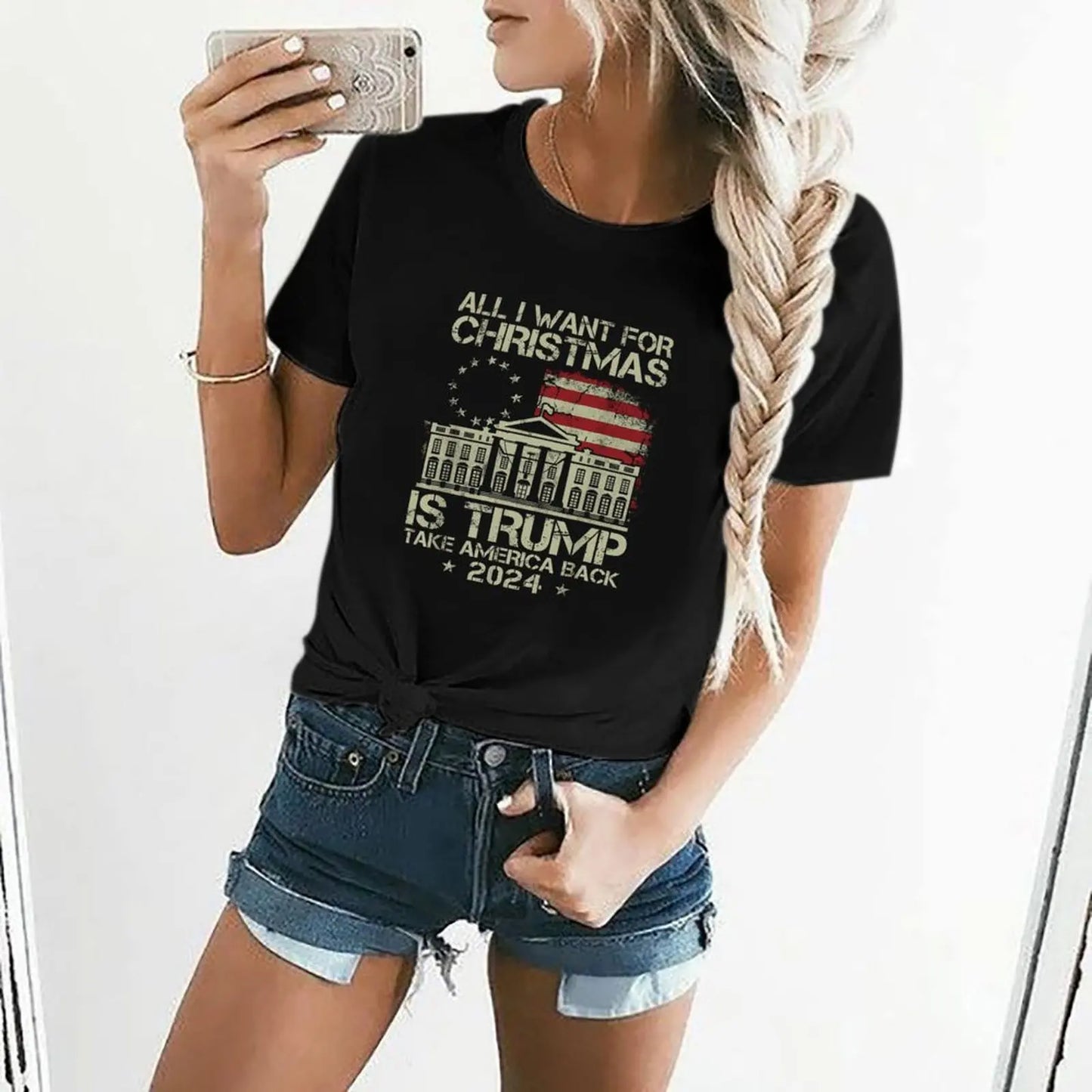 All I Want For Christmas" Graphic T Shirt