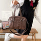 Preppy Style PU Leather Shoulder Bag