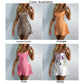 Sexy Halter Satin Suspender Party Club Womens Dresses Leopard Floral Solid Holiday Slip Short Mini Female Dress Clothing