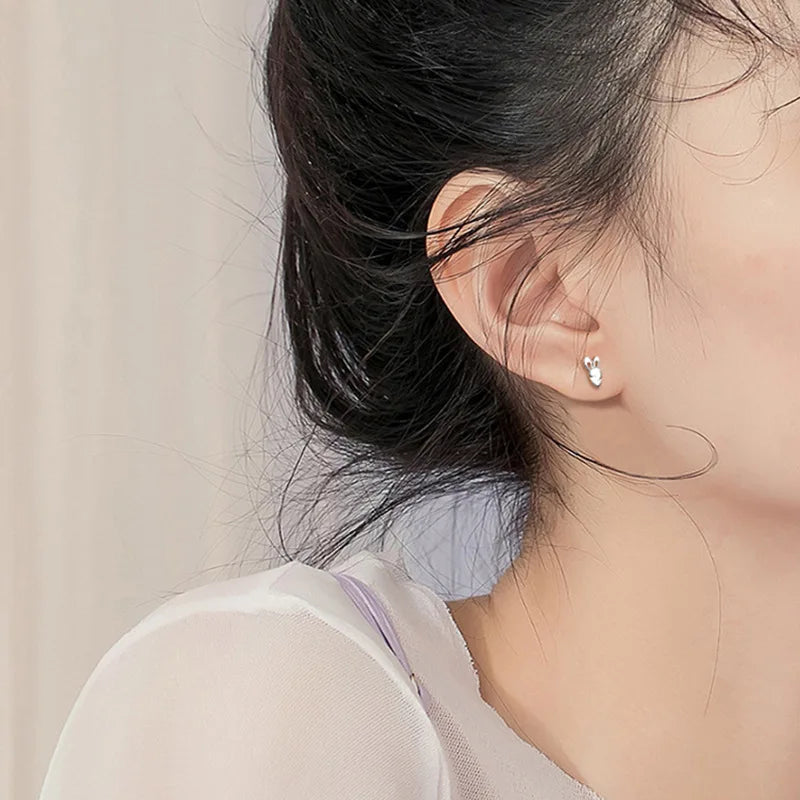 Korean 925 Silver Tragus Piercing Earrings