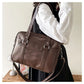 Preppy Style PU Leather Shoulder Bag