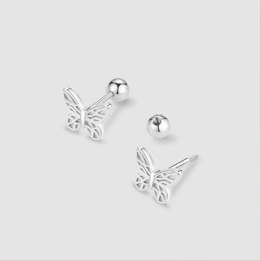 Korean 925 Silver Tragus Piercing Earrings