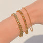 Trendy Stainless Steel Snake Chain Bracelets