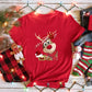 Merry Christmas Girl Red Print T-shirts Women Kawaii Y2K 90S Santa Claus Sweetshirts Female Tops Tee Harajuku Clothing