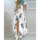 Boho Long Sleeve Printed Maxi Dress