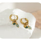 18K Gold-Plated Stainless Steel Hoop Earrings