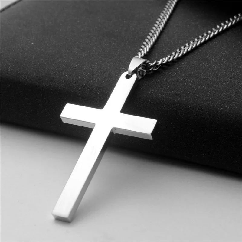 New Religion Christian Simple Necklace for Women Men Virgin Mary Jesus Cross Pendant Chains Fashion Jewelry