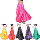 Satin Long Skirt Dance Professional Dancewear Full Skirt Hot 360 Full Circle Satin Long Skirt Swing Dance Decoration