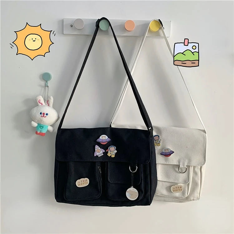 Cute Canvas Shoulder Bag