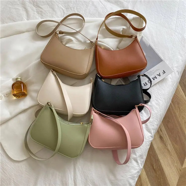 Retro PU Leather Shoulder Bag